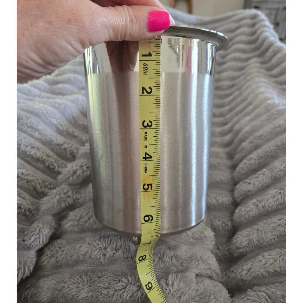 Stainless Steel Utensil Holder Caddy with Ball Feet and Drainage Holes Silver